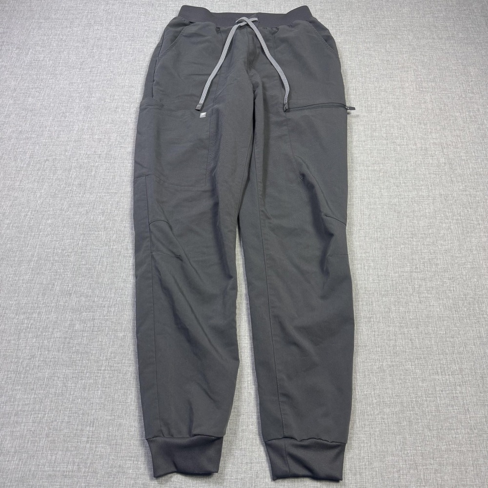 Fabletics High-Rise On-Call Scrub Jogger Womens XS Gray Nurse Drawstring